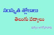 సంస్కృత శ్లోకాలు - తెలుగు పద్యాలు 9