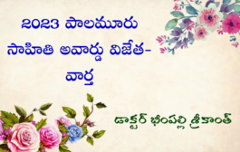 ‘రాత్రి సింఫని’ కవితాసంపుటానికి పాలమూరు సాహితి అవార్డు - వార్త