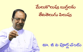 మేలుకొలుపు బుర్రలకు తేటతెలుగు పిలుపు