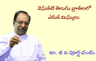 వెనుకటి తెలుగు వ్రాతలలో ఎరుక మిన్కులు